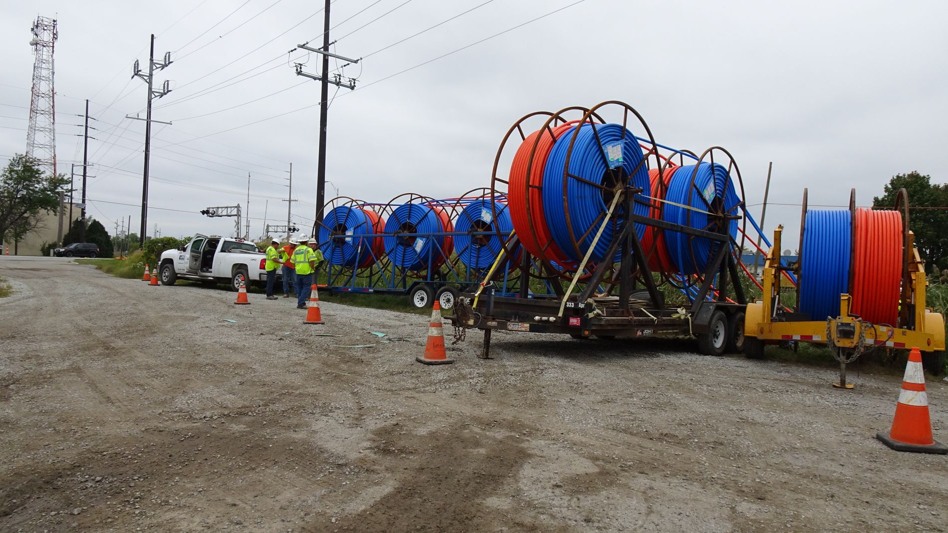 Under Ground Fiber Pull