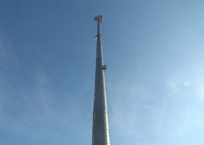 Person Climbing Cell Tower