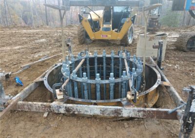 Vertical Drilling hole rebar